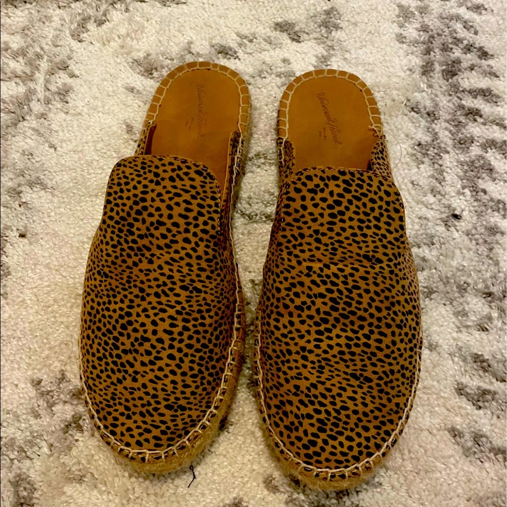 Cheetah print loafers